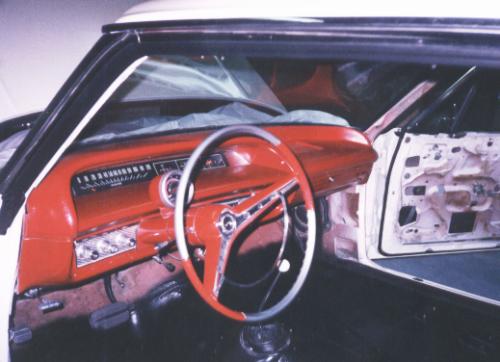 Photo of the interior with dash re-assembled