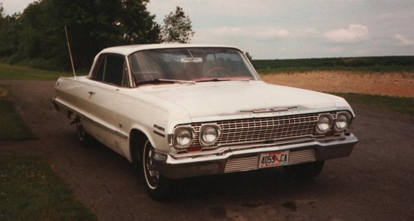 Before restoration photo of Dad's 63 Impala SS