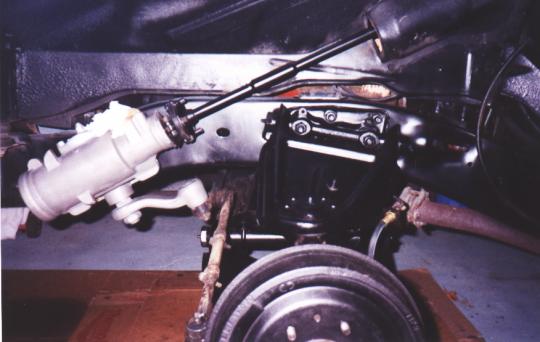 Photo of the power steering conversion