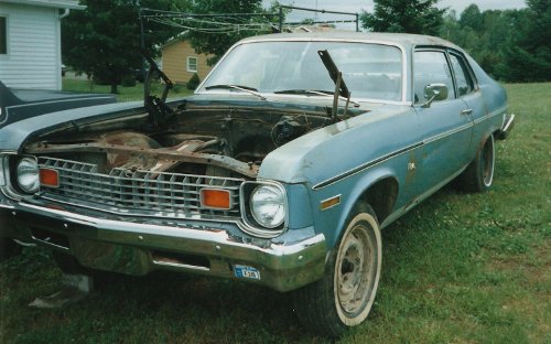 Exterior photo of 73 Nova parts car