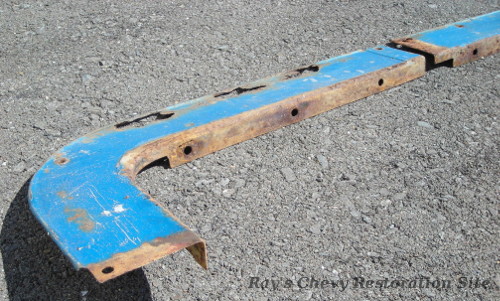 Another photo of the rusty flange pieces used as templates