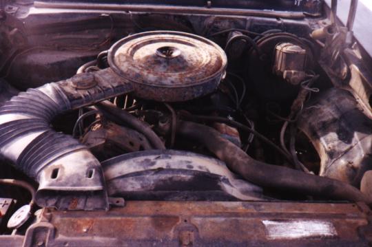 Before photo of the engine